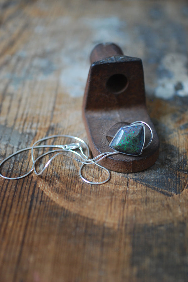 Fire and Light Pendant Andamooka Opal