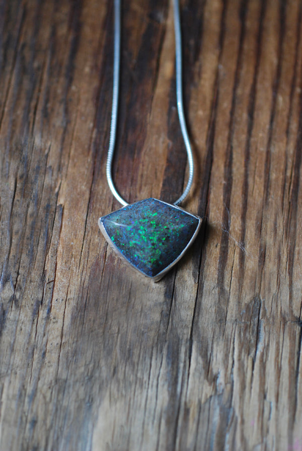 Fire and Light Pendant Andamooka Opal