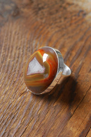 Baja Ring Rare Collector Window Laguna Agate