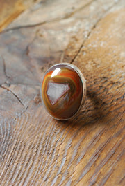 Baja Ring Rare Collector Window Laguna Agate