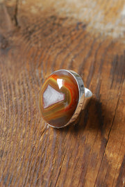 Baja Ring Rare Collector Window Laguna Agate