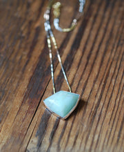 Glow Necklace Rare Brazilian Chrysoprase Shield