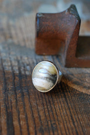 Felidae Ring Natural Cats Eye Bubbly Chrysoberyl