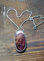 Christmas Clementine Necklace Rare Red And Orange Eudialyte