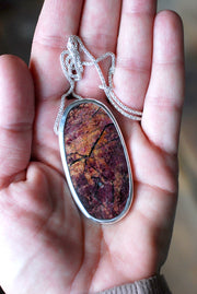 Christmas Clementine Necklace Rare Red And Orange Eudialyte