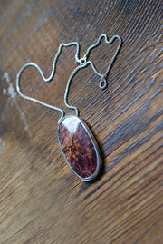 Christmas Clementine Necklace Rare Red And Orange Eudialyte