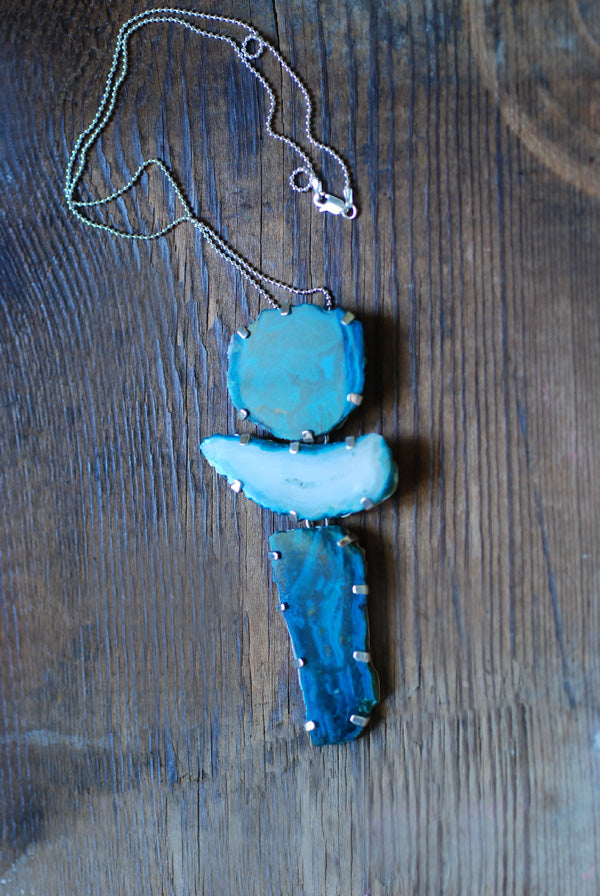 Blue Horizon Necklace Statement Arizona Chrysocolla