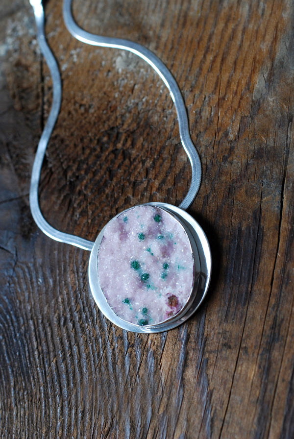 Painted Peony Necklace