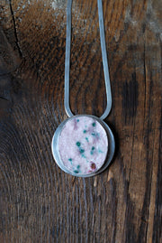 Painted Peony Necklace