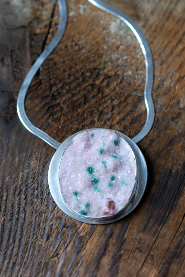 Painted Peony Necklace