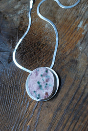 Painted Peony Necklace