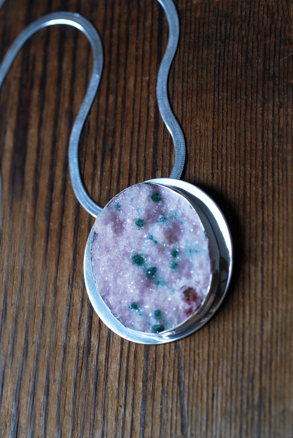 Painted Peony Necklace