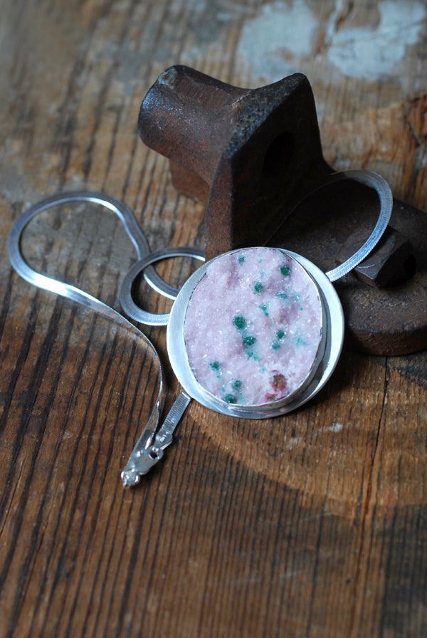 Painted Peony Necklace