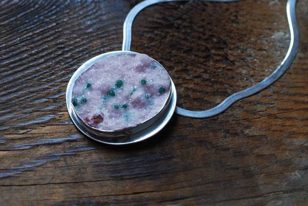 Painted Peony Necklace