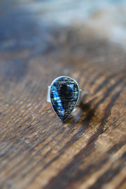 Covellite Mirror Ring