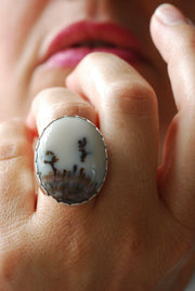Wishing Ring Dendritic Opal