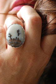 Wishing Ring Dendritic Opal