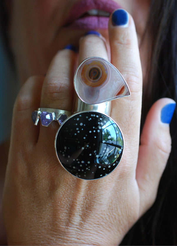 Spotted Dove Statement Ring