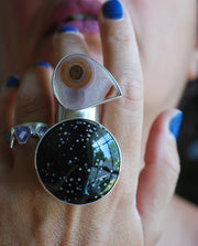 Spotted Dove Statement Ring