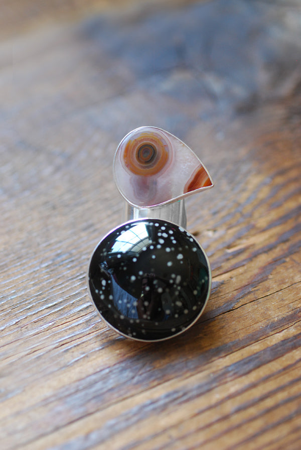 Spotted Dove Statement Ring