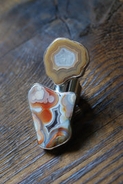 Fall Blossom Ring Old Stock Laguna Agate