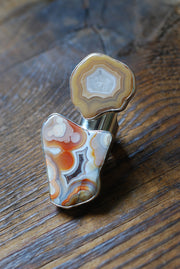 Fall Blossom Ring Old Stock Laguna Agate