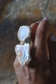 Fall Blossom Ring Old Stock Laguna Agate