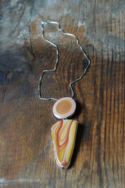 Returning Sun Necklace Rare Eye Agate