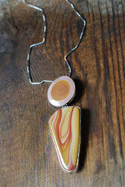 Returning Sun Necklace Rare Eye Agate