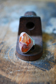 Fiery Raw Opal Ring