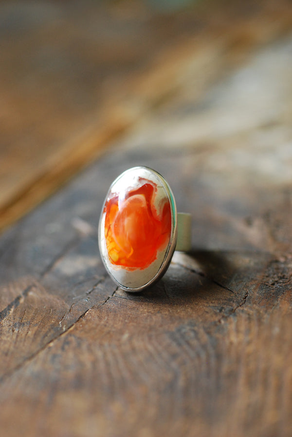 Dollybird Fire Lit Opal Ring