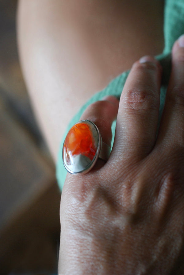 Dollybird Fire Lit Opal Ring