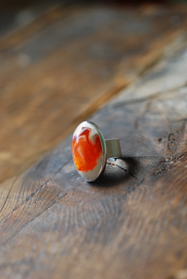 Dollybird Fire Lit Opal Ring