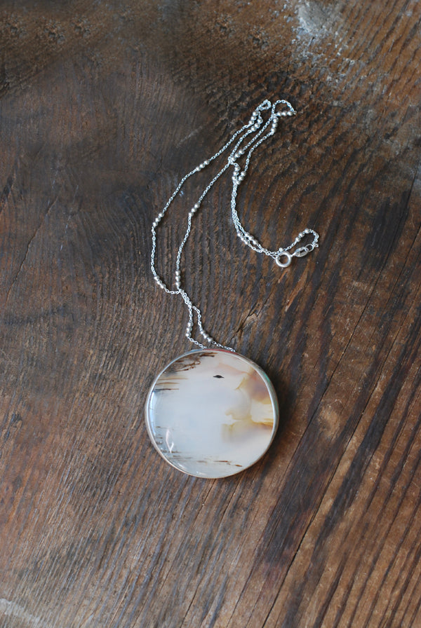 Autumn Flight Necklace Montana Agate