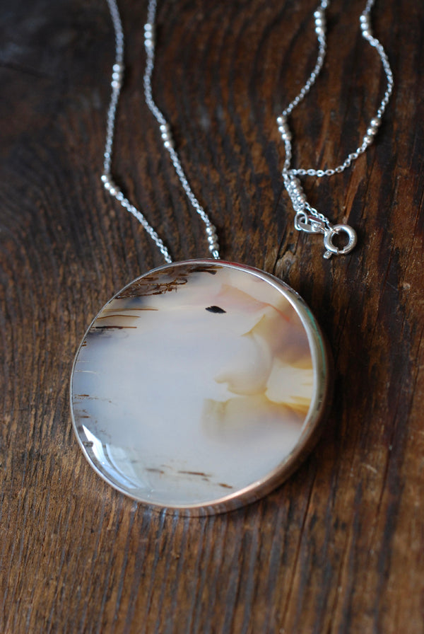 Autumn Flight Necklace Montana Agate