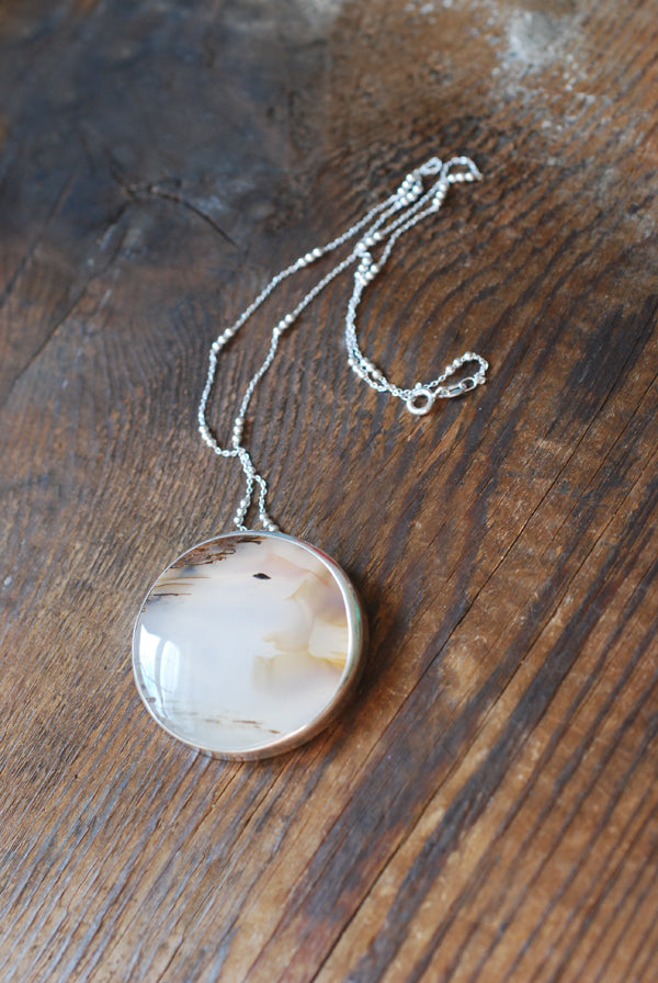 Autumn Flight Necklace Montana Agate