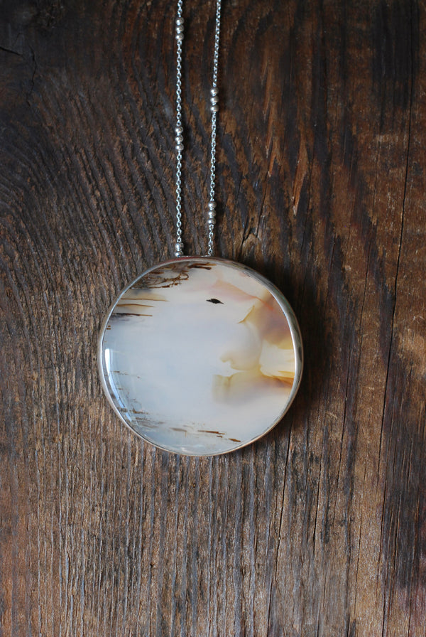 Autumn Flight Necklace Montana Agate