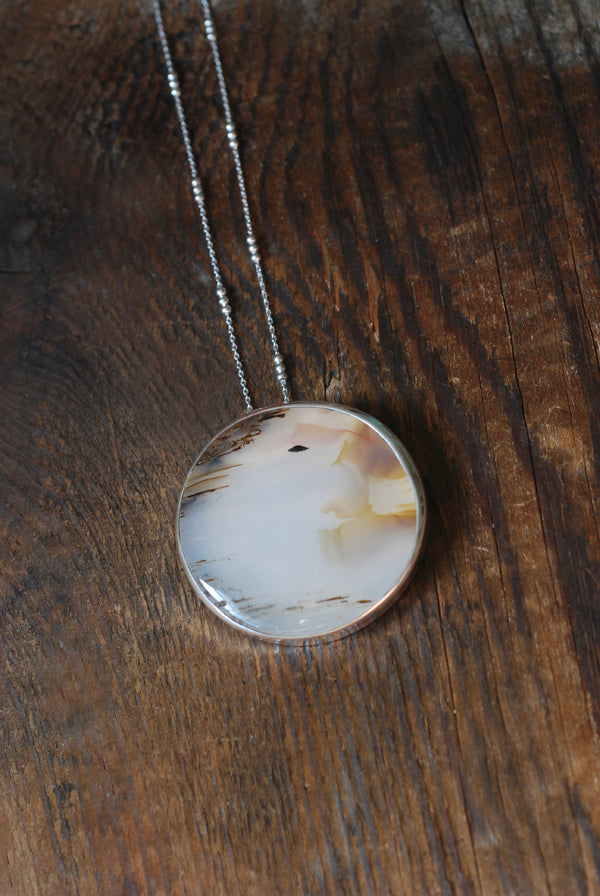 Autumn Flight Necklace Montana Agate