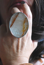 Golden Ray Ring Collector Healer's Hematoid Quartz