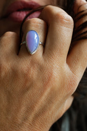 Rare Holly Blue Agate Ring