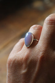 Rare Holly Blue Agate Ring