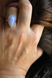 Rare Holly Blue Agate Ring
