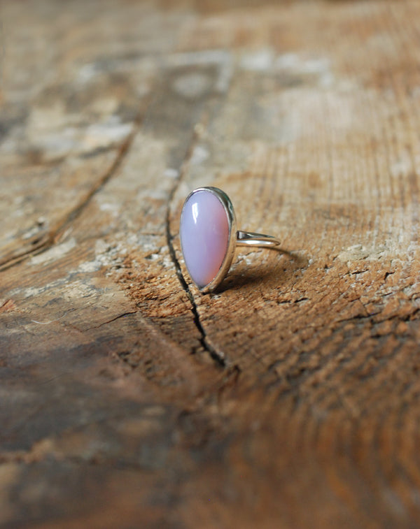 Rare Holly Blue Agate Ring