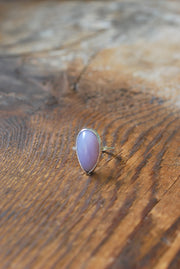Rare Holly Blue Agate Ring