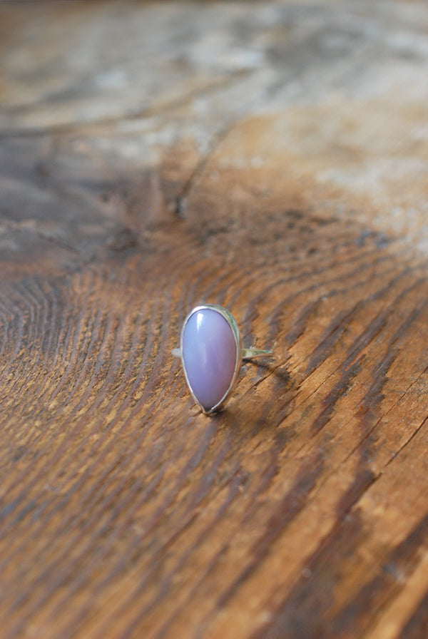 Rare Holly Blue Agate Ring