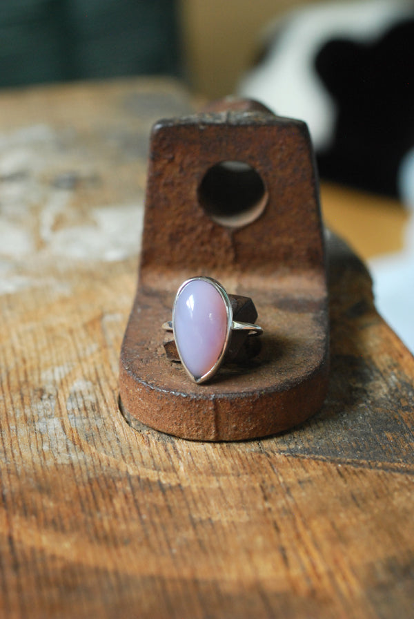 Rare Holly Blue Agate Ring