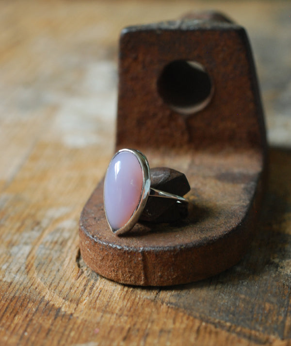 Rare Holly Blue Agate Ring