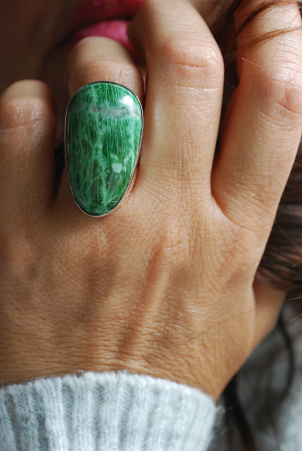 Italian Jade Ring Monviso Italy Rare