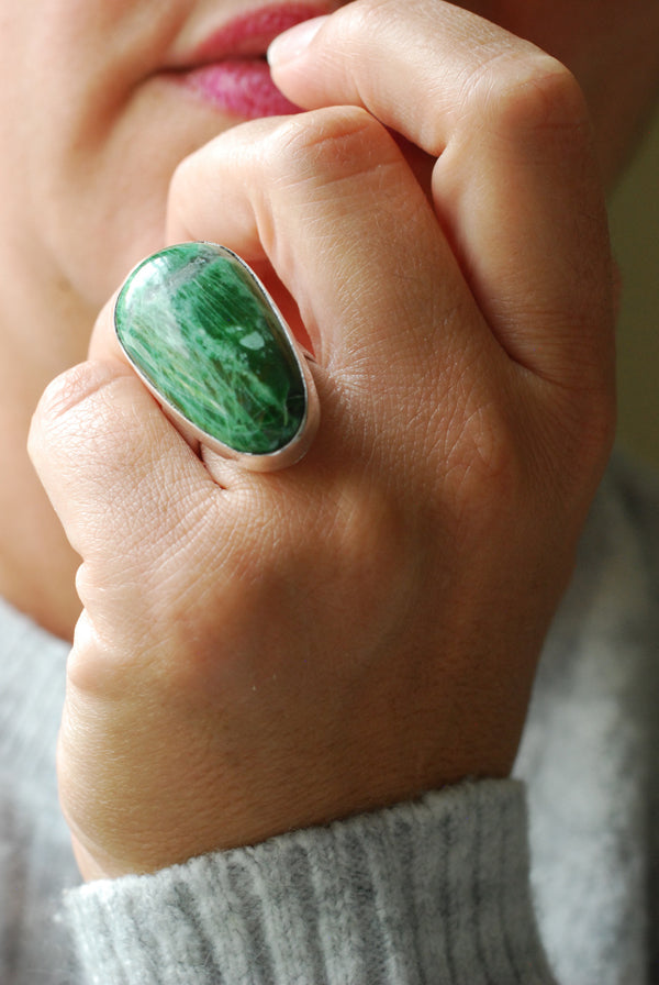 Italian Jade Ring Monviso Italy Rare