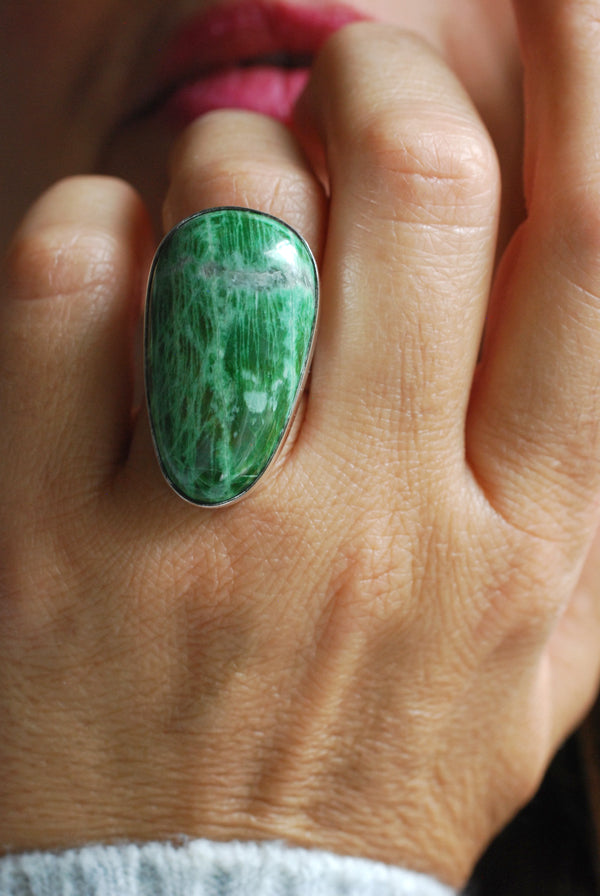Italian Jade Ring Monviso Italy Rare